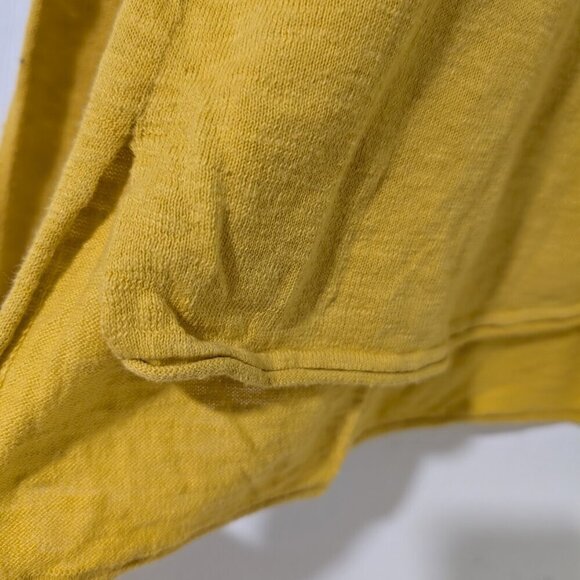 Vince | Women's Slub Knit Relaxed Boat Neck Dolman Sleeve Top in Yellow - Picture 4 of 9